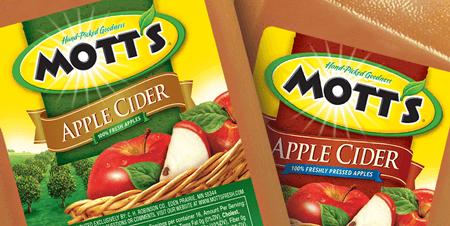 Package Design for Mott's Cider