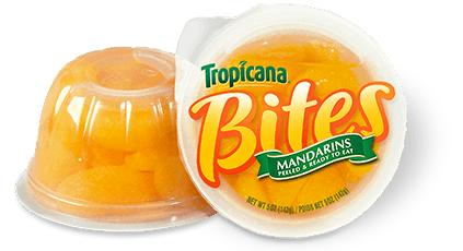 Package Design for Tropicana Bites Sliced Mandarins to Go